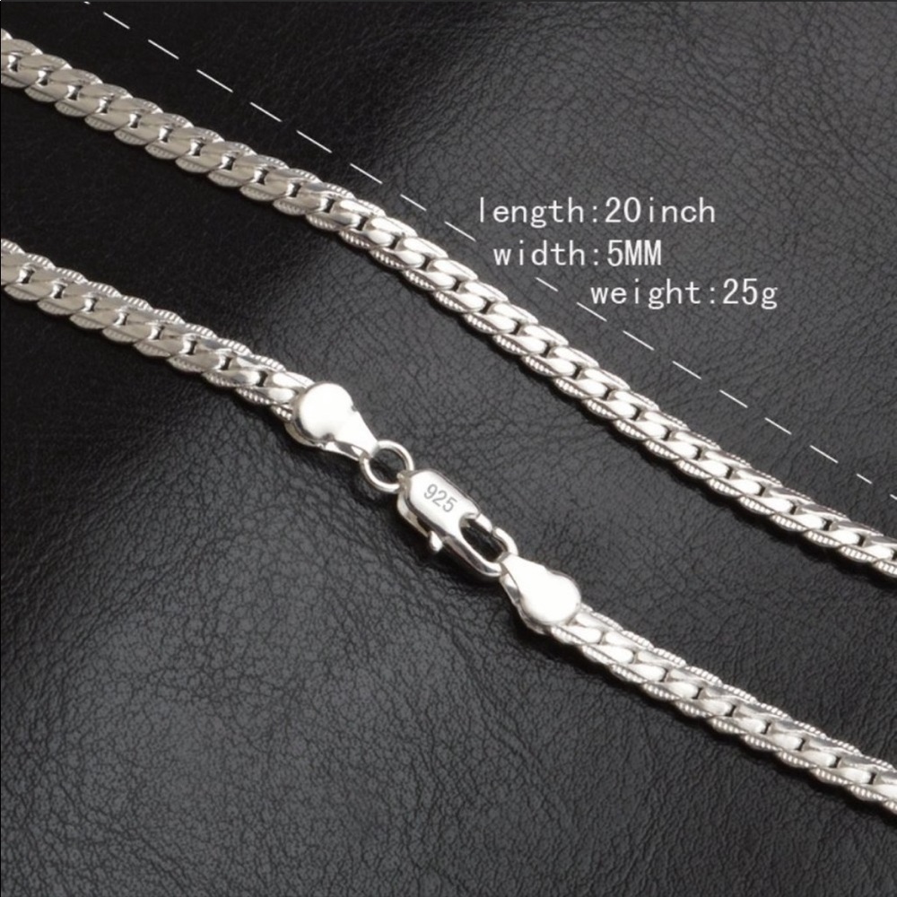 💎NEW “20”925 Sterling Silver Snake Chain Necklace - Picture 7 of 10